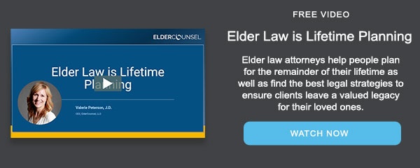 Elder Law is Lifetime Planning